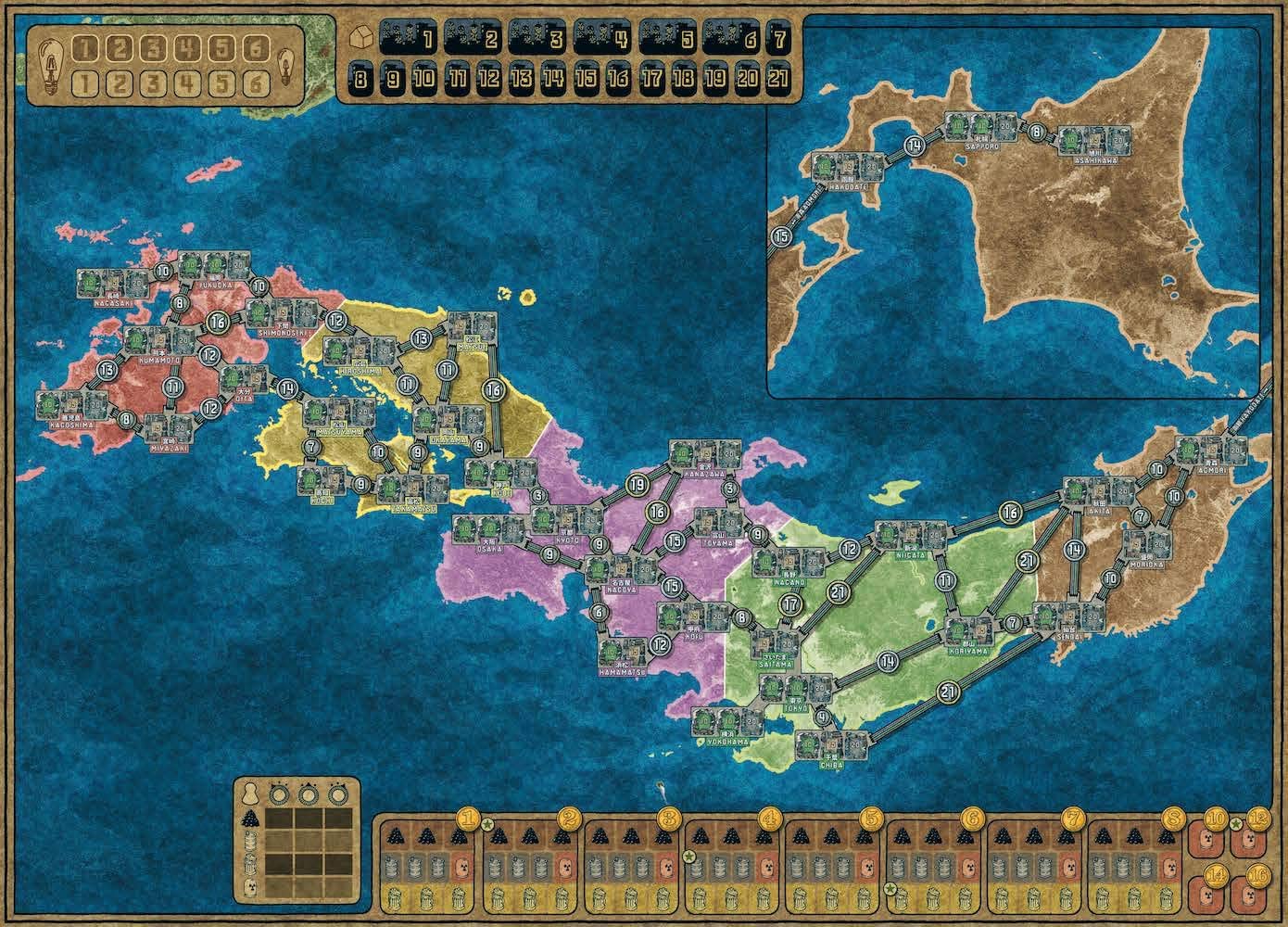 Power Grid : Russia / Japan Expansion